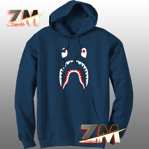 JAKET HOODIE BAPE SHARK