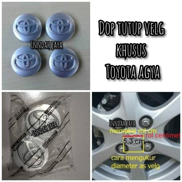 Dop Velg Tutup As Roda Khusus Toyota Agya Dop Velg Roda Agya