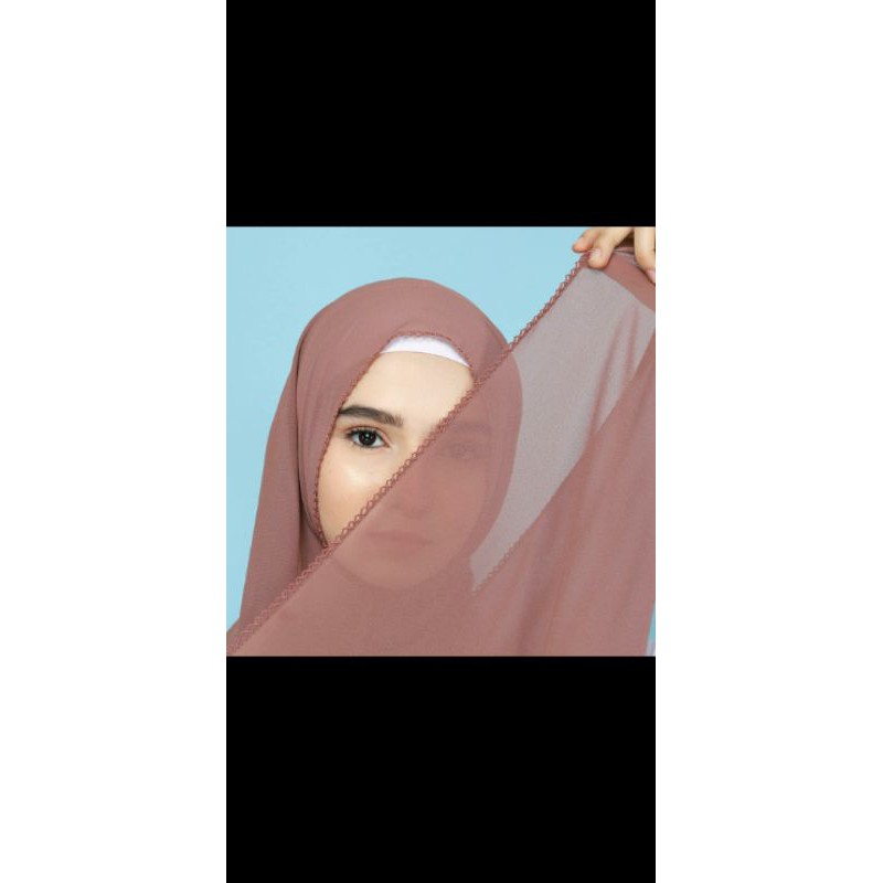 PASHMINA CROCHET 180 X75 DIAMOND  SULAM  PICOT EMBORDY-Milo mat diamond