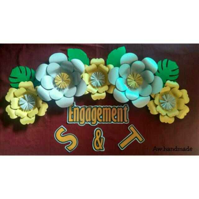 

Paper flower murah + Huruf