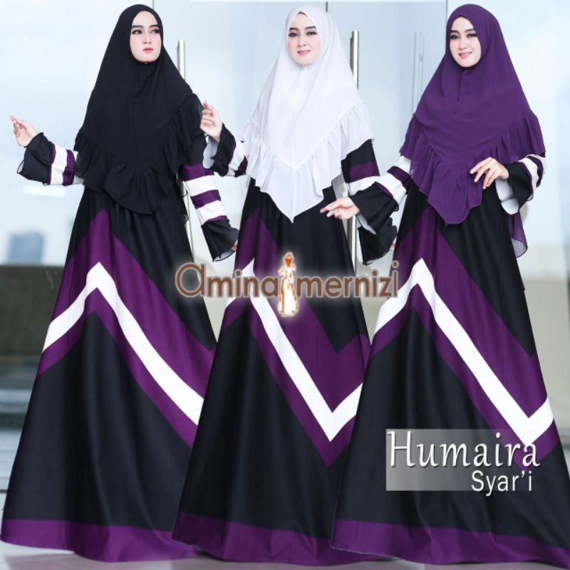 HUMAIRA SPORTY SET Original By Alikadara. Gamis sporty scuba premium cntik elegan chic trendy sporty