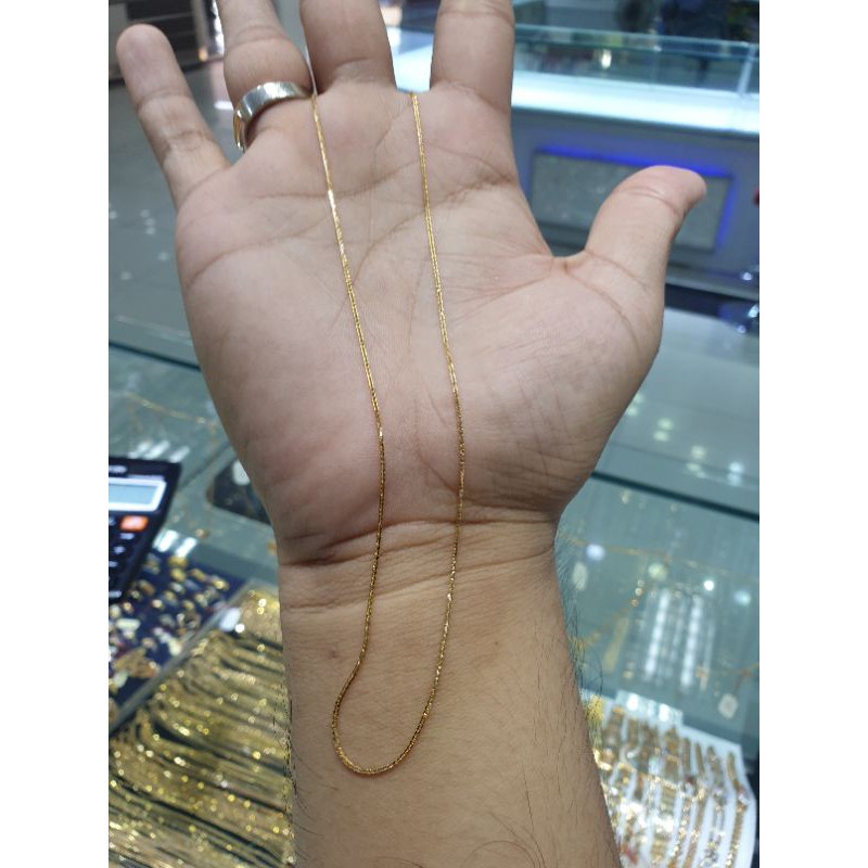 kalung emas kadar 700 italy santa