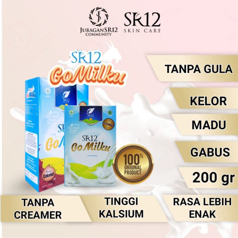 

GOMILKU SR12 SUSU KAMBING ETAWA ORIGINAL/SUSU BUBUK BEST SELLER/SUSU KAYA MANFAAT