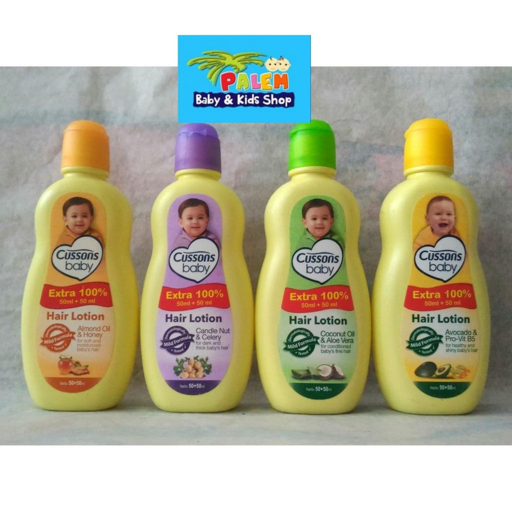 ORIGINAL Cussons Baby Hair Lotion 50ml+50ml / Cusson Hair Lotion Bayi 50ml Plus 50ml