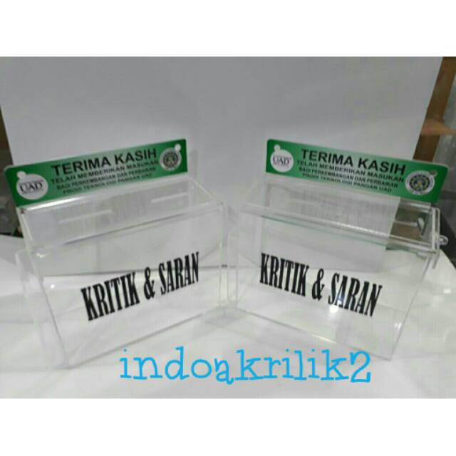 

Akrilik Kotak Saran 001