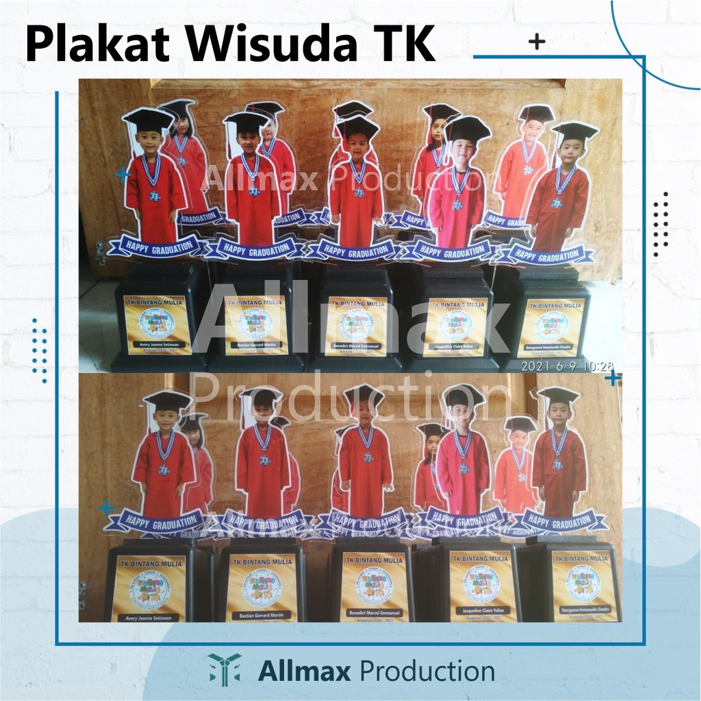Plakat Kenangan Wisuda Full Custom Sesuai Foto Anak