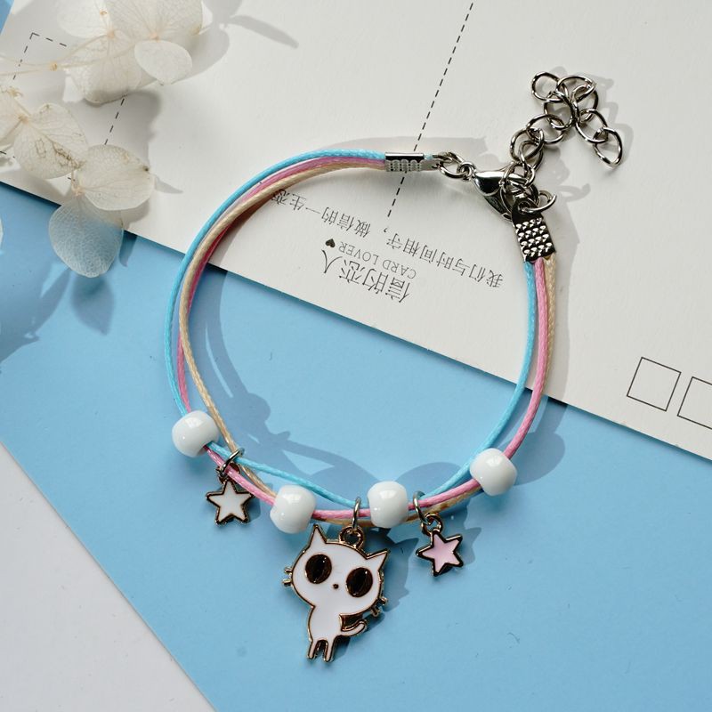 Gelang couple Daisy etnik bead Tali persahabatan Braided Bracelet/Friendship Adjustable Fashion Aksesoris-S