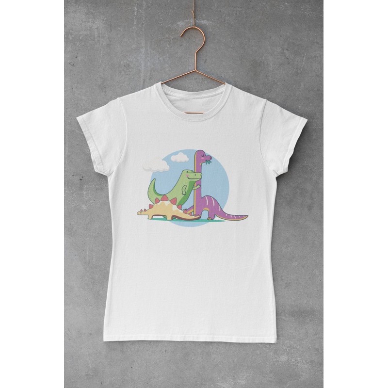 Feiry Kaos Dino Putih Trio Dino Lucu