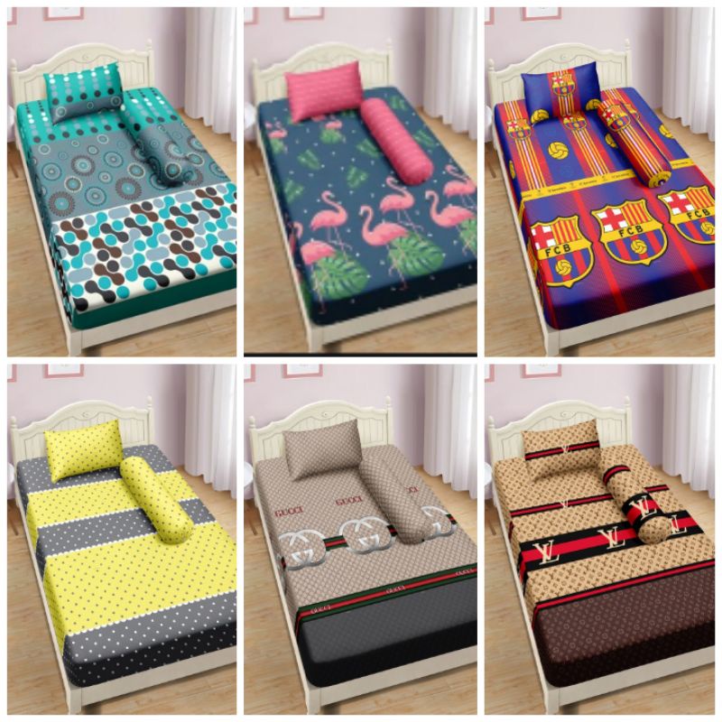 SPREI LADY ROSE SINGLE 120X200 OSCAR FLAMINGO BARCA GC LOUIS CHELSEA POLKA HINDIA LUXIO CANDY USA