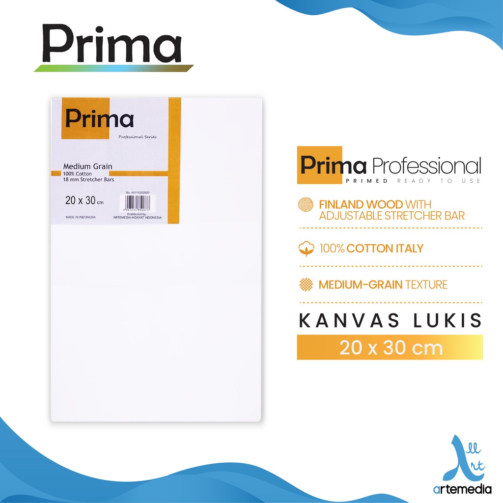 

Prima Professional 20x30cm Cotton Canvas