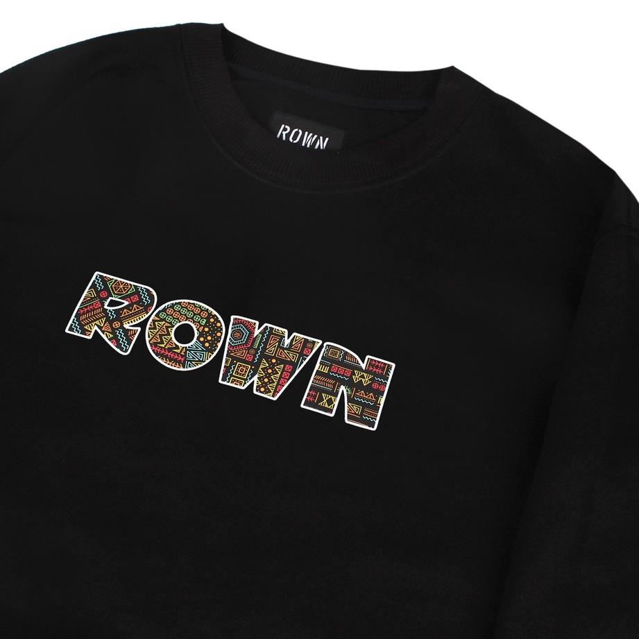 Tidak Diragukan.. Rown Division Official Crewneck Black - Rowndvsn Sweater Benetton Hitam