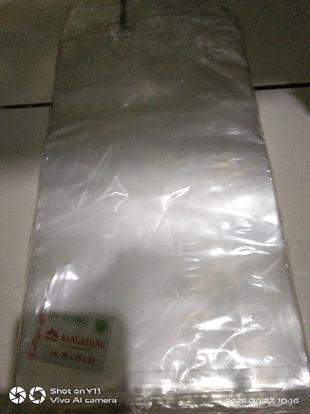 Plastik Pp Bening Tebal 0.8 10x20 12x25 15x25 15x30 18x35 20x35/10x20 12x25 15x25 15x30 18x35 20x35
