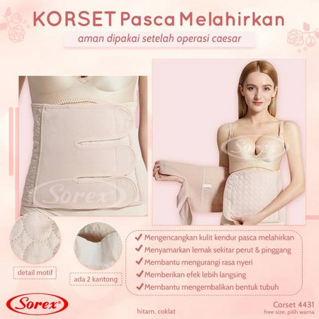 KORSET SOREX 4431 PASCA MELAHIRKAN Postpartum Slimming Stagen Sorex 4431 Aman Setelah Operasi Sesar