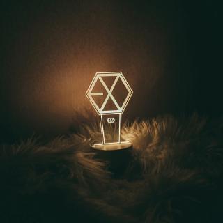  EXO Lampu  Meja  LED KPOP 3 Warna untuk  Hadiah Shopee 