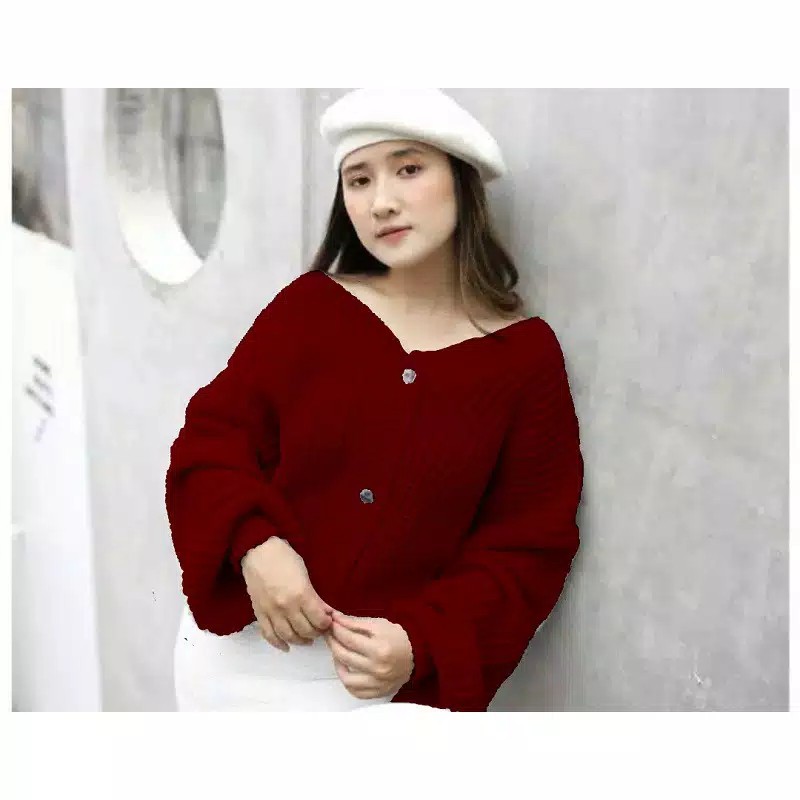 ELLENA BASIC OUTWEAR (7 GET) / MIDI KARDIGAN /RAJUT PREMIUM / BASIC out