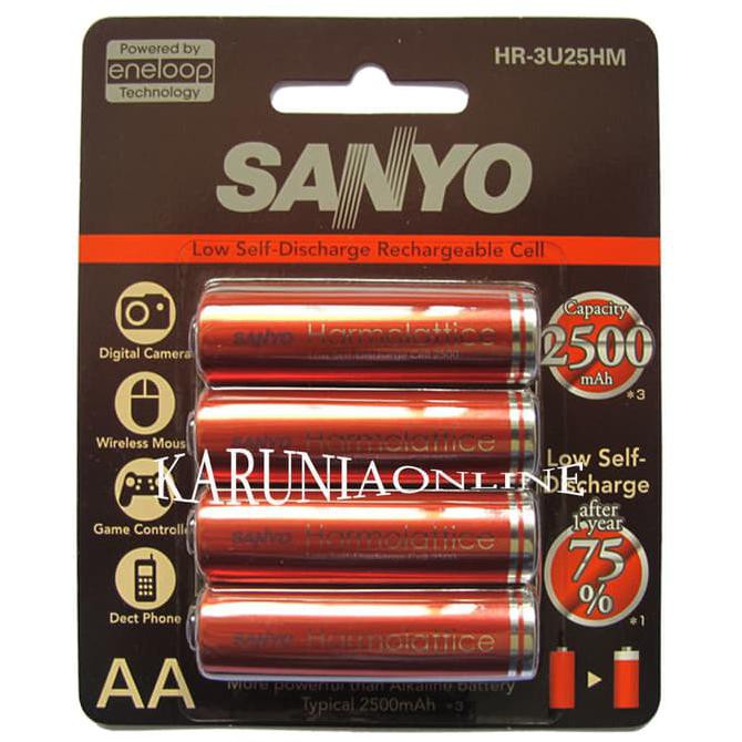 Sanyo Eneloop Harmolattice 4pcs Battery AA 2500mAh PRODUK TERBATAS