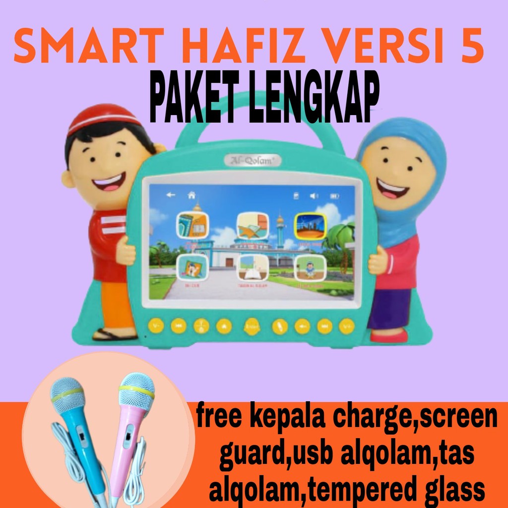 Smart Hafiz Versi 5 Tablet / Mainan Elektronik Al Qolam (Paket Lengkap)