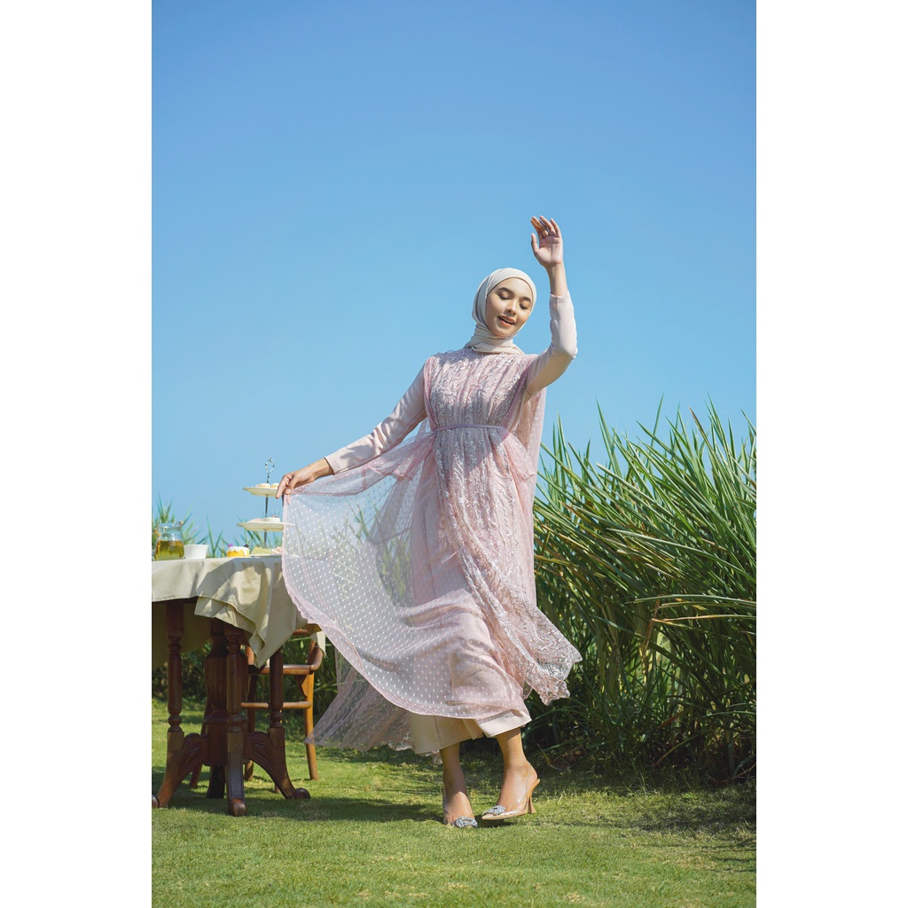 Aura Label - Florence Dress in Pink