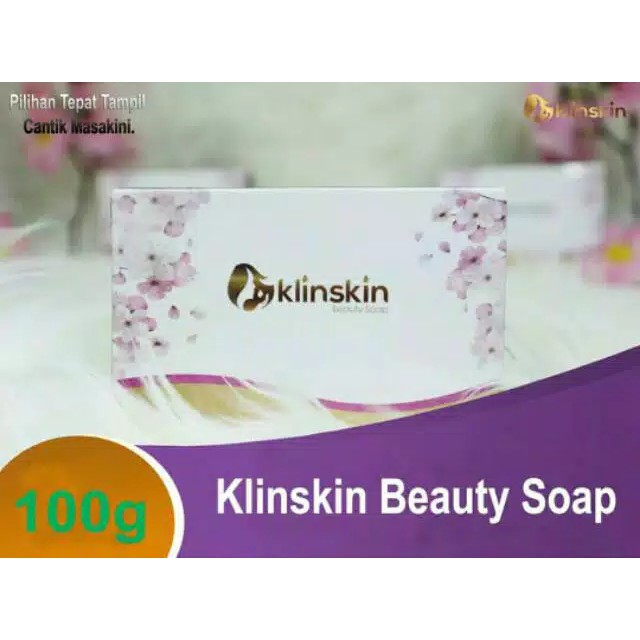 KLINSKIN BEAUTY SOAP SABUN PEMUTIH BADAN WAJAH DAN KULIT SELANGKANGAN ORI ORIGINAL 100% BPOM