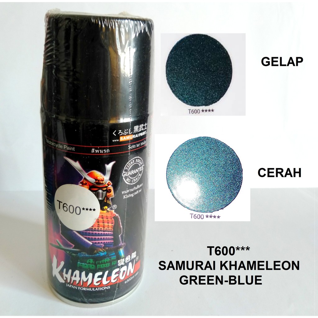 Samurai Paint Bunglon T600**** Hijau Kebiruan Khameleon Cat Semprot