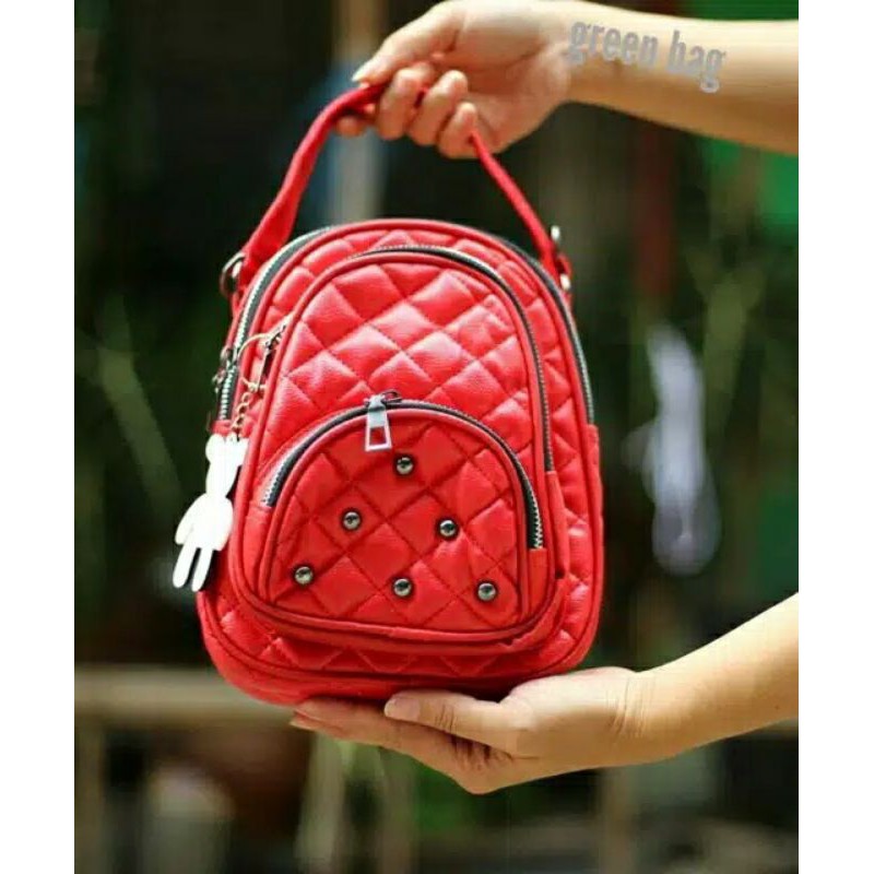 New FABULOUS Tas Mini Mungil EGG-STUD Jait-jait Full /tas mini multifungsi bisa teng2 selempang