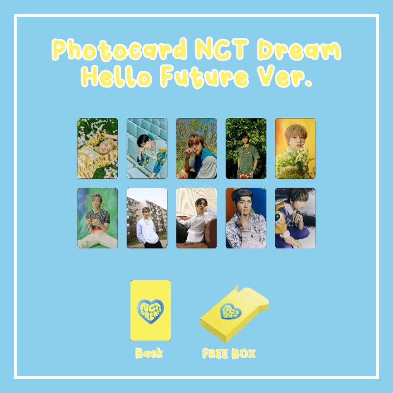 PHOTOCARD NCT DREAM HELLO FUTURE VER. UNOFFICIAL / PHOTOCARD NCT DREAM / PHOTOCARD HELLO FUTURE / PH