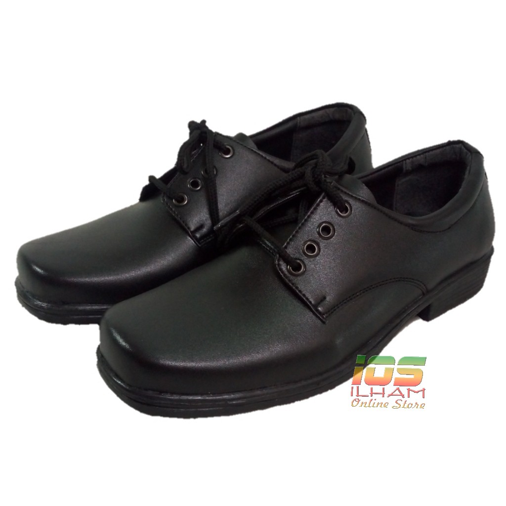 Sepatu Pantofel Tali Pria Dewasa Waltermen TL Size 39-43 Hitam