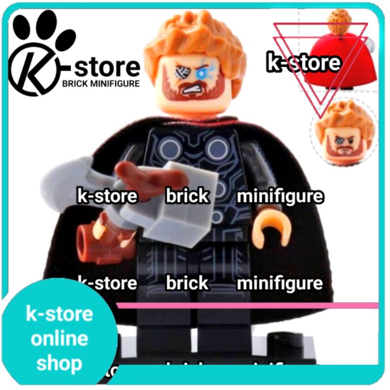 lego avengers infinity war thor with stormbreaker minifigure