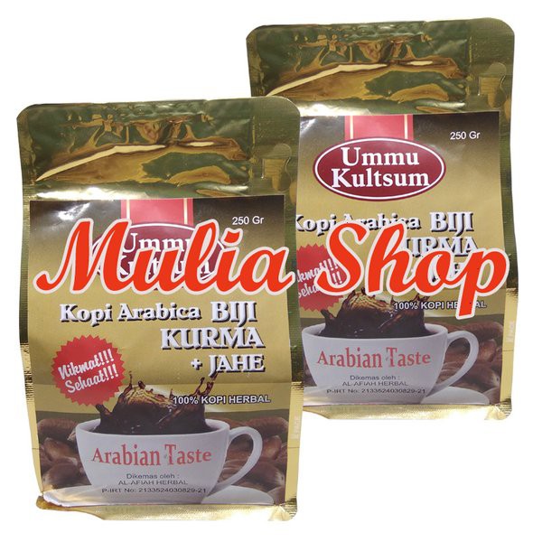 

Free Ongkir PLUS JAHE - Ummu Kultsum Kopi Arabica BIJI KURMA plus JAHE 250 gr Terbaru