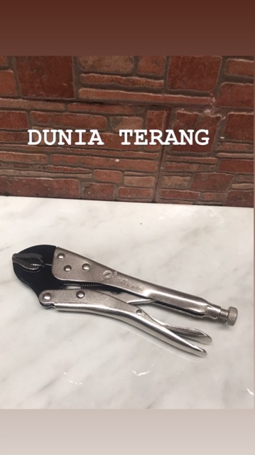 Tang Buaya FREDER Bengkok 10 in - Curved Locking Pliers 10in - Vise Grips 10&quot; Tang Jepit Grip Vice