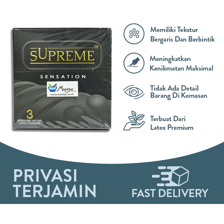 Supreme Sensation Kondom Alat Kontrasepsi
