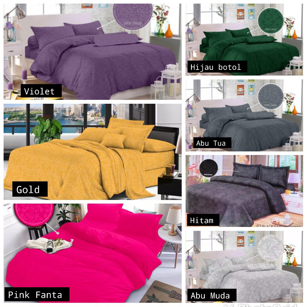 Bedcover Selimut Bahan Katun Aesthetic Jaqcuard Emboss Single Size &amp; Queen Size