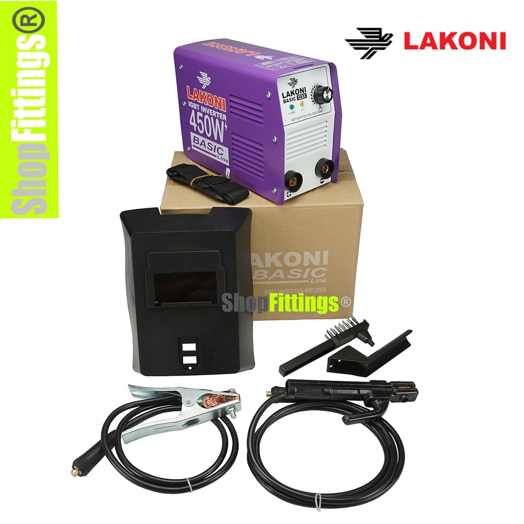 LAKONI Basic 123 ix Mesin Trafo Travo Las Listrik Portable Welding 450 watt 120 Amp