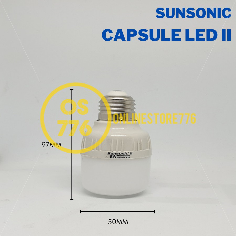 Lampu Sunsonic Capsule 5w Lampu LED 5 Watt Bohlam