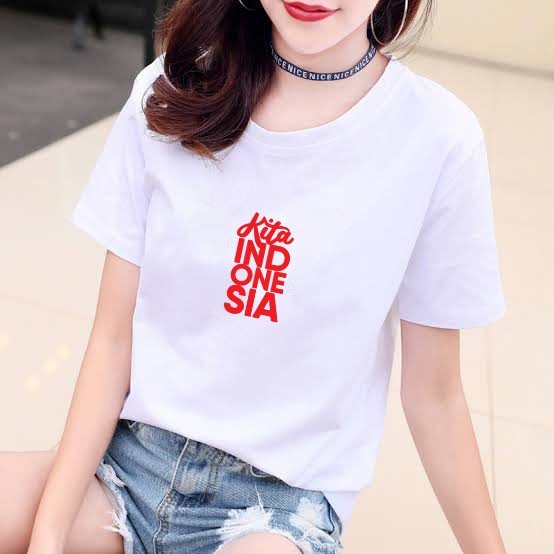 YOURSTYLE1119 - KAOS KITA INDONESIA BAJU KAOS WANITA DISTRO UNISEX OVERSIZE JUMBO KEKINIAN TERLARIS