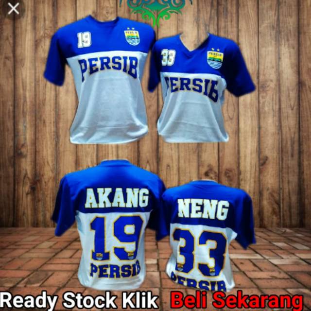 Kaos Persib couple Akang Neng murah pria wanita