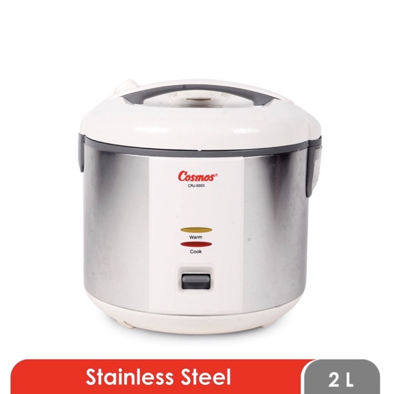 [ Cosmos ] Rice Cooker / Magic Com Cosmos CRJ 9303 - Panci dan Body Stainless