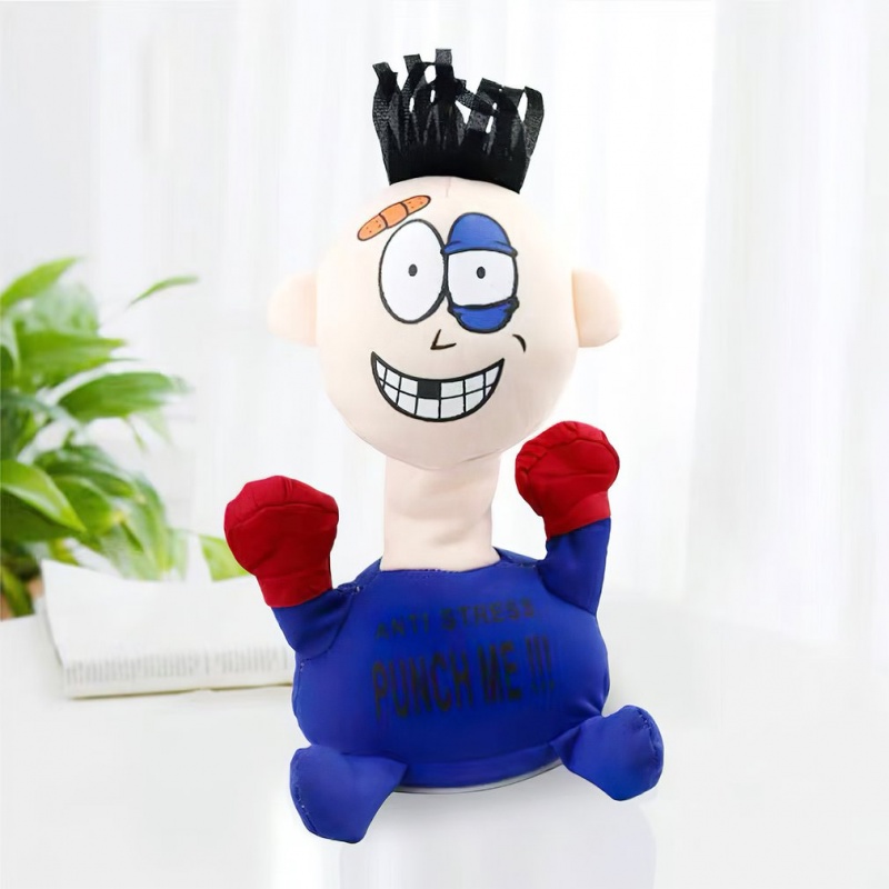 Tumbler Vent Toy Touching Punch Me Electric Plush Vent Doll Funny Emotional Relieve Stress Anxiety Screaming for Child