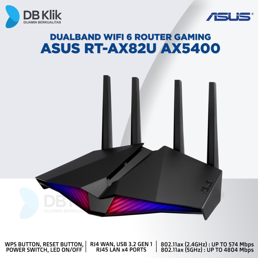 Router Gaming ASUS RT-AX82U AX5400 DualBand WiFi 6-Router Asus RTAX82U