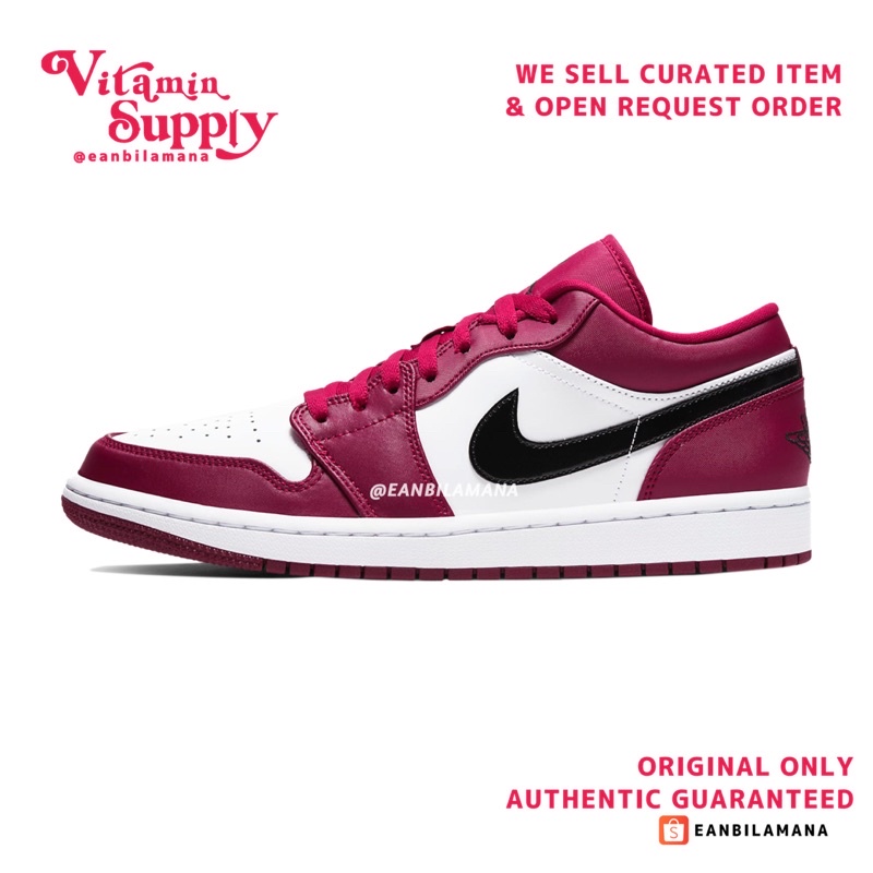 AIR JORDAN 1 LOW 'NOBLE RED'