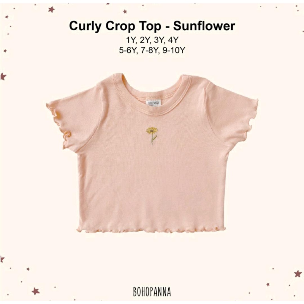 BOHOPANNA CURLY CROP TOP / ATASAN ANAK