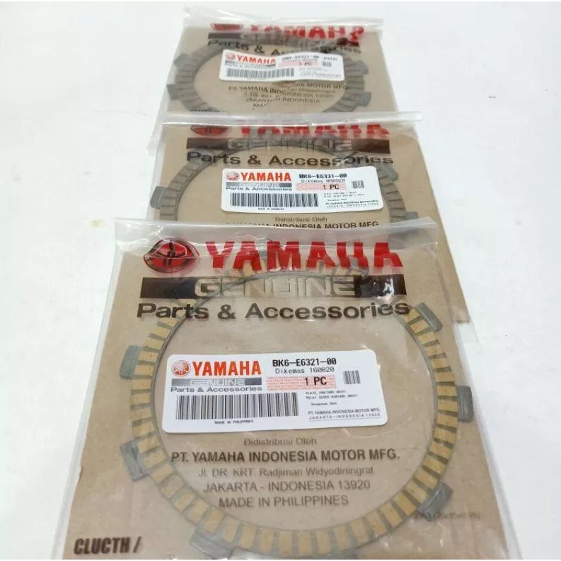 Set Kampas Kopling Yamaha R15 VVA V3 MT15 XSR VIXION R 155 ORG YGP KODE : BK6-E6321 - BK6-E6331-00 -