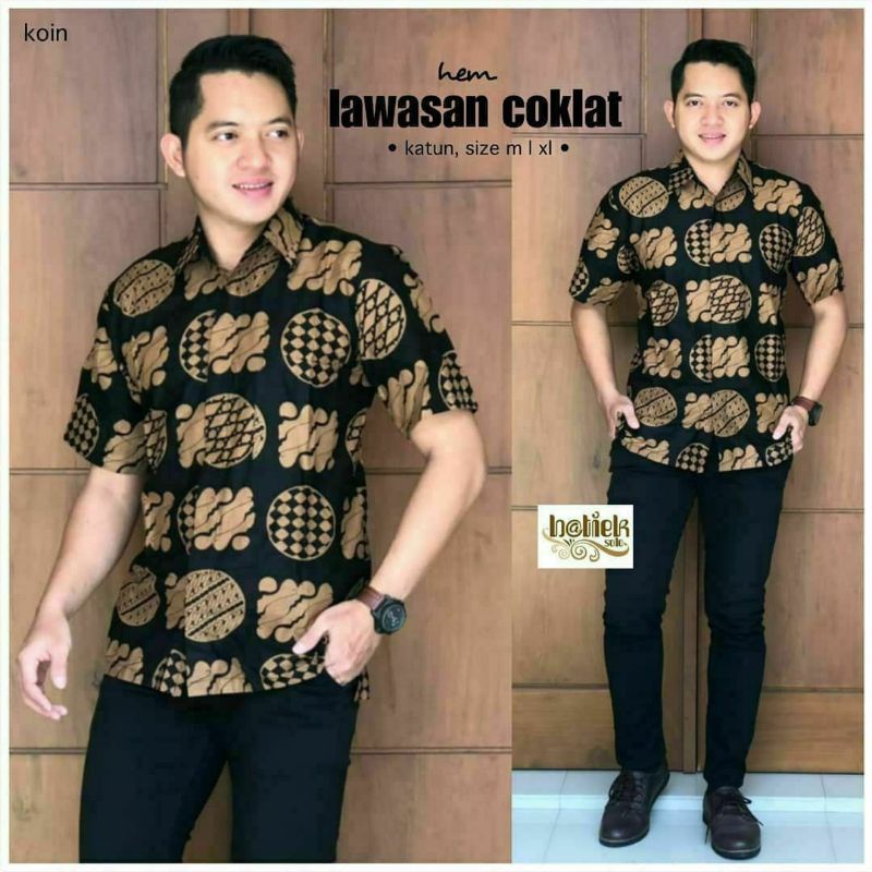 [Terlaris]COD Kemeja Batik Lawasan | Kemeja Batik pria | Kemeja pria lengan pendek Kemeja kekinian Batik Modern | Hem Batik