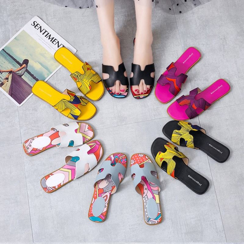 JSSK 16 (SIZE 36-40) RISCE SANDAL FLAT IMPORT WANITA CEWEK PEREMPUAN JAKARTA BATAM FASHION MURAH