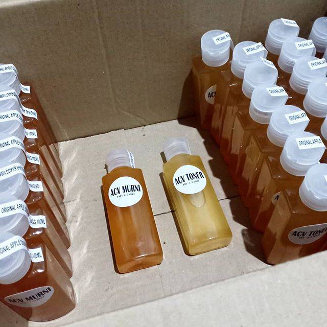 Toner Cuka Apel 100ML & Murni Cuka Apel Bragg (Belum ada campuran) 100ML