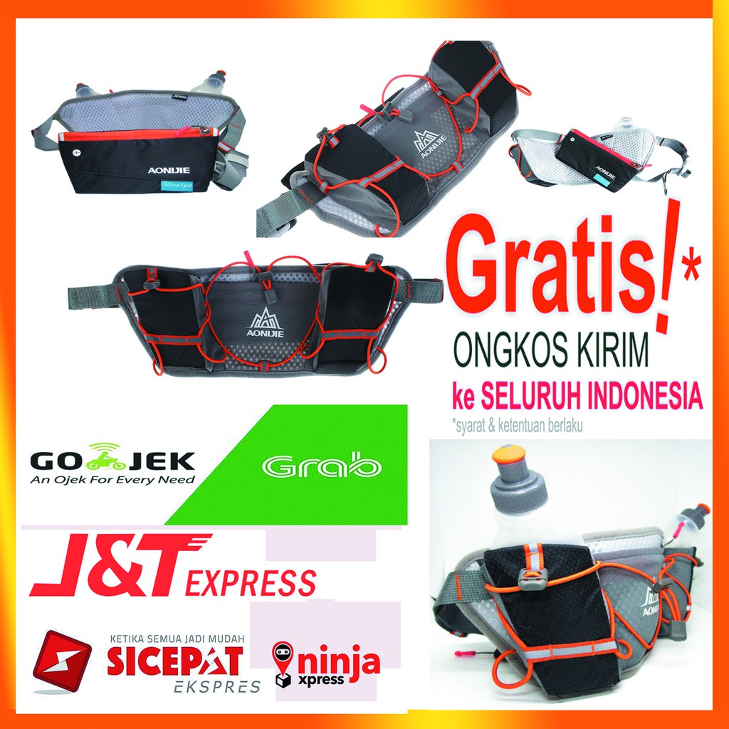 TAS LARI PINGGANG WATERPROOF / TAS LARI PINGGANG / TAS SEPEDA / TAS OLAHRAGA PREMIUM AONIJIE