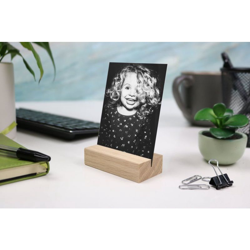 Tag Holder Kayu/ Dudukan foto kayu NATURAL / Wood photo stand / Stand Akrilik