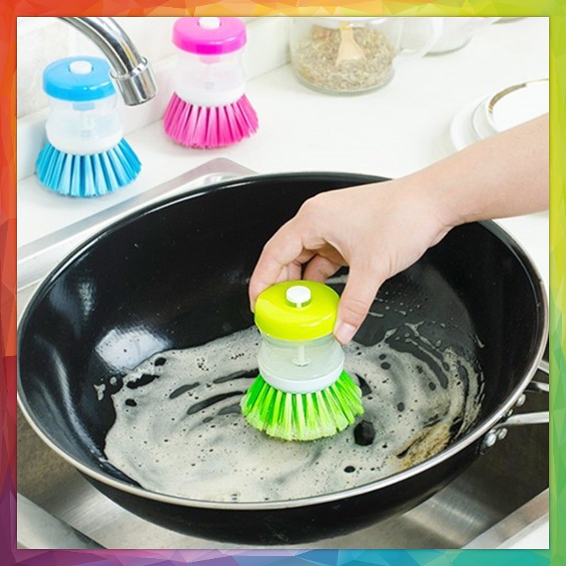 Sikat Cuci Piring dengan dispenser / Sikat Cuci Panci