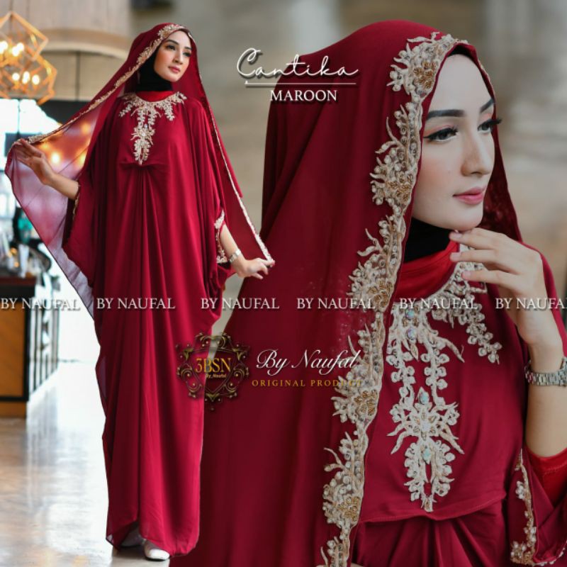 baju muslim kaftan cantika