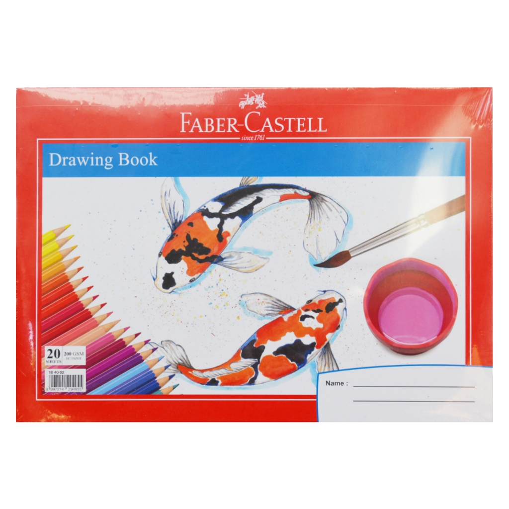 

HJK Drawing Book Faber Castell / Buku Gambar / Ukuran A4 / Motif Ikan / Isi 20 lembar